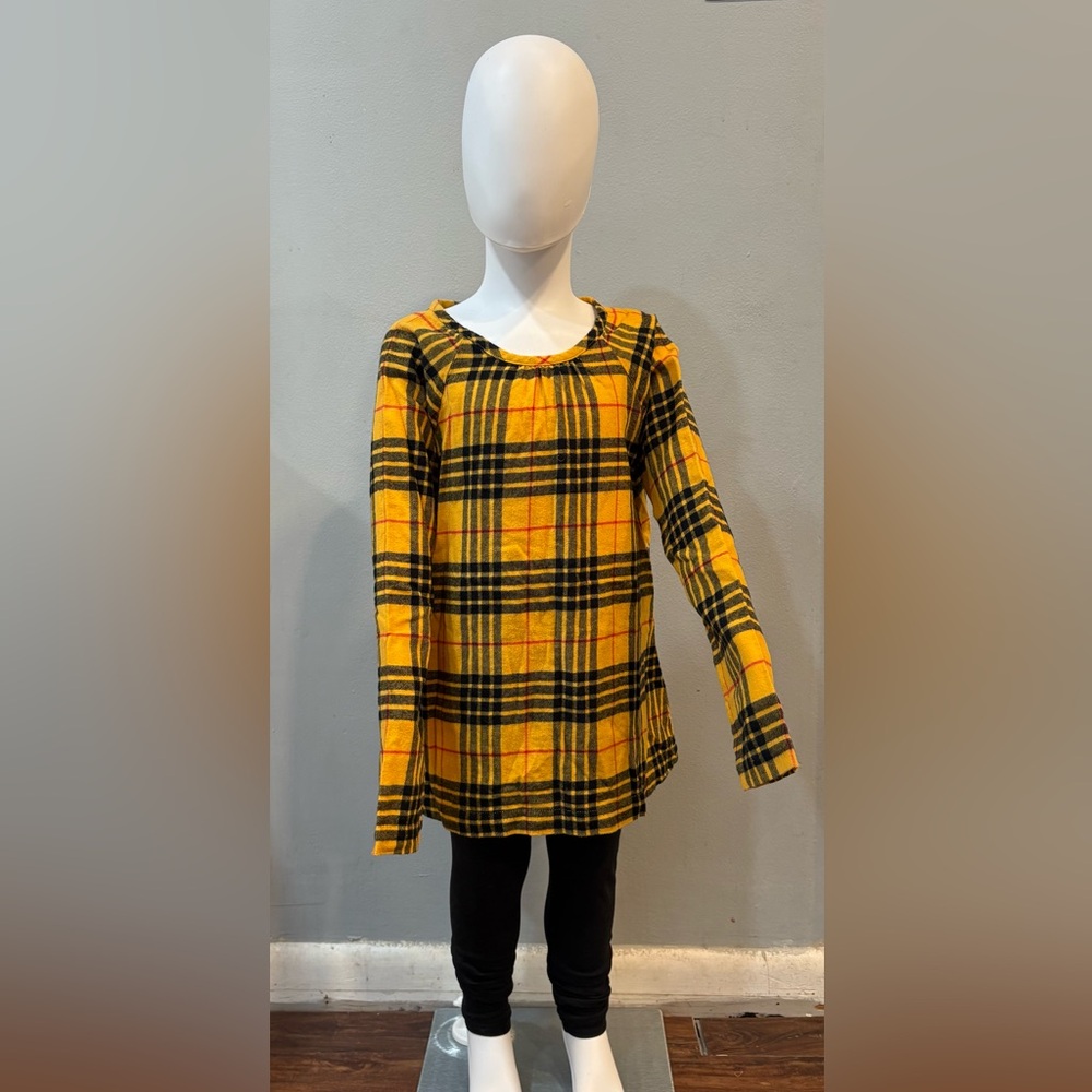 Hanna Anderson Plaid Long Sleeve Flannel Blouse